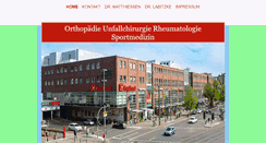 Desktop Screenshot of orthopaediepankow.de