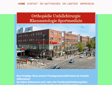 Tablet Screenshot of orthopaediepankow.de